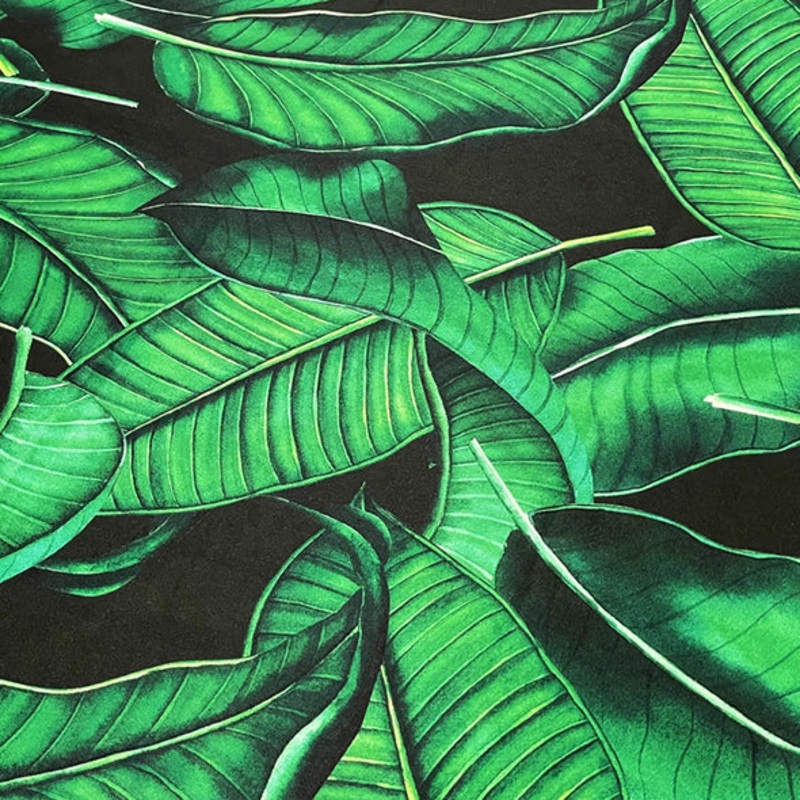 Beverly (Poly Print) Wholesale Fabric in  Green/Black
