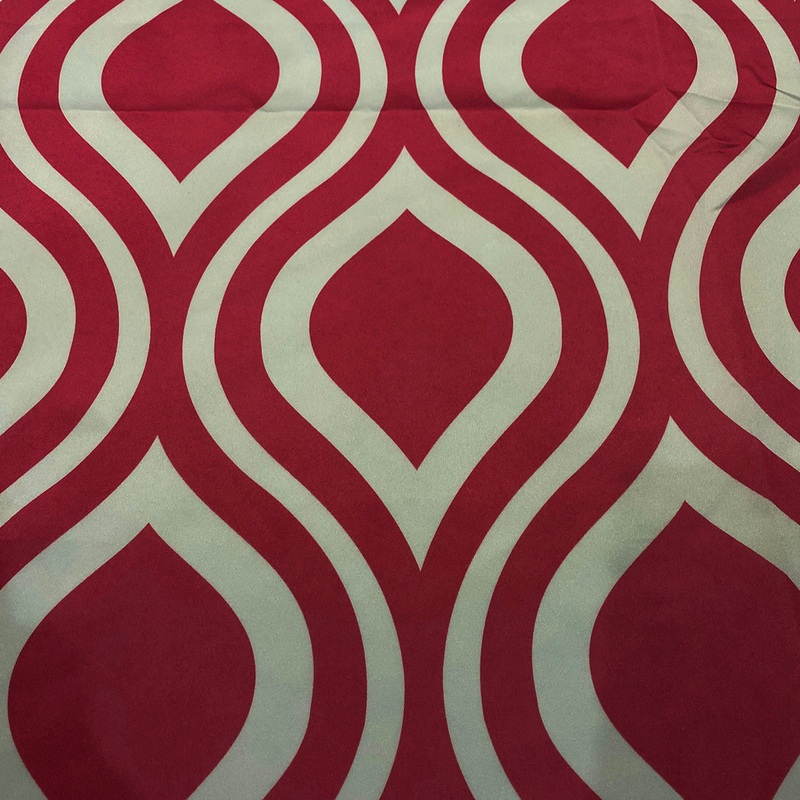 Groovy Print (Lamour) Wholesale Fabric in Fuchsia