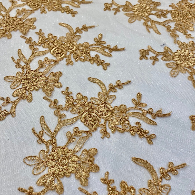 Laylani Lace Wholesale Fabric in Gold