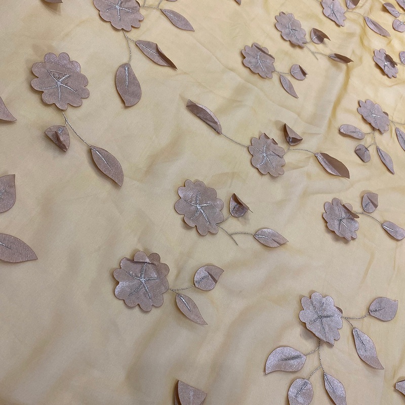 Lily Petal Wholesale Fabric in Gold