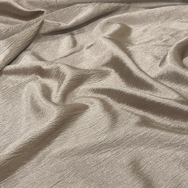 Luxury Satin Wholesale Fabric in Greystone