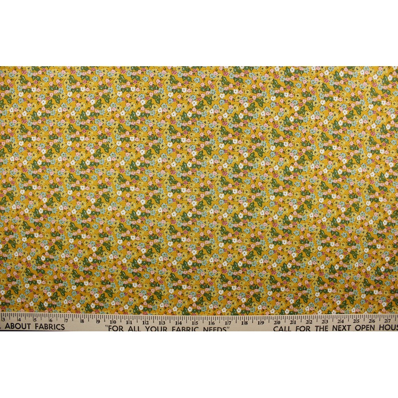 Poppie Cotton Flora in Yellow