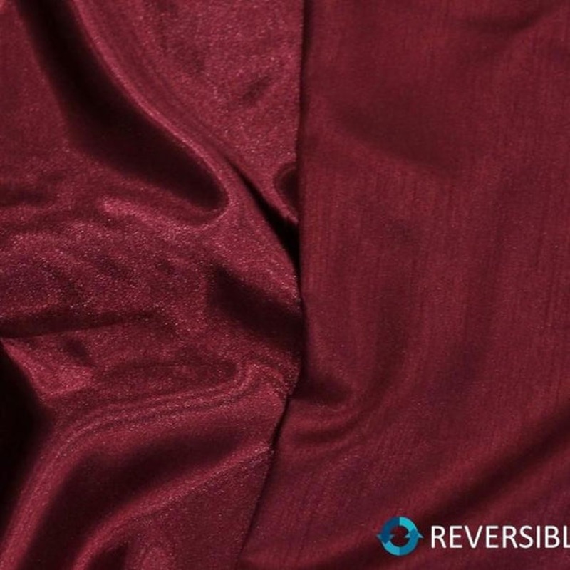 Shantung Satin (Reversible) Wholesale Fabric in Burgundy