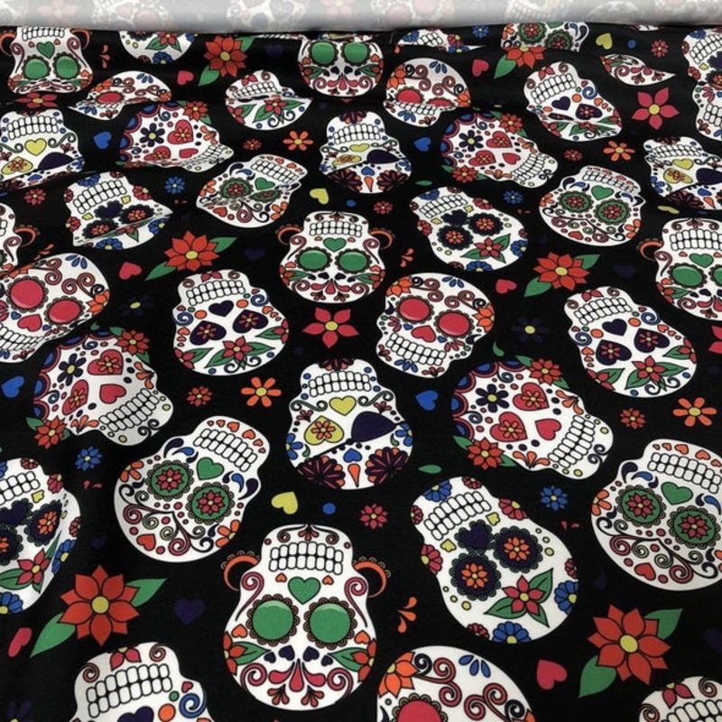 Skull Candy (Poly Print) Wholesale Fabric