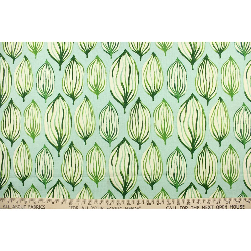 Waverly Tropical Leaf in Verte