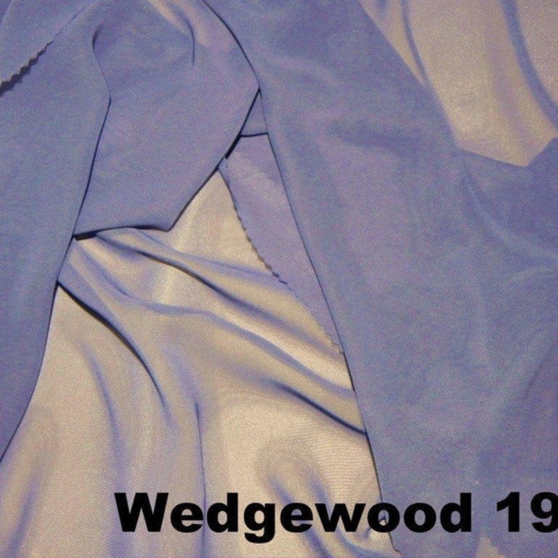 Chiffon Wholesale Fabric in Wedgewood 1910