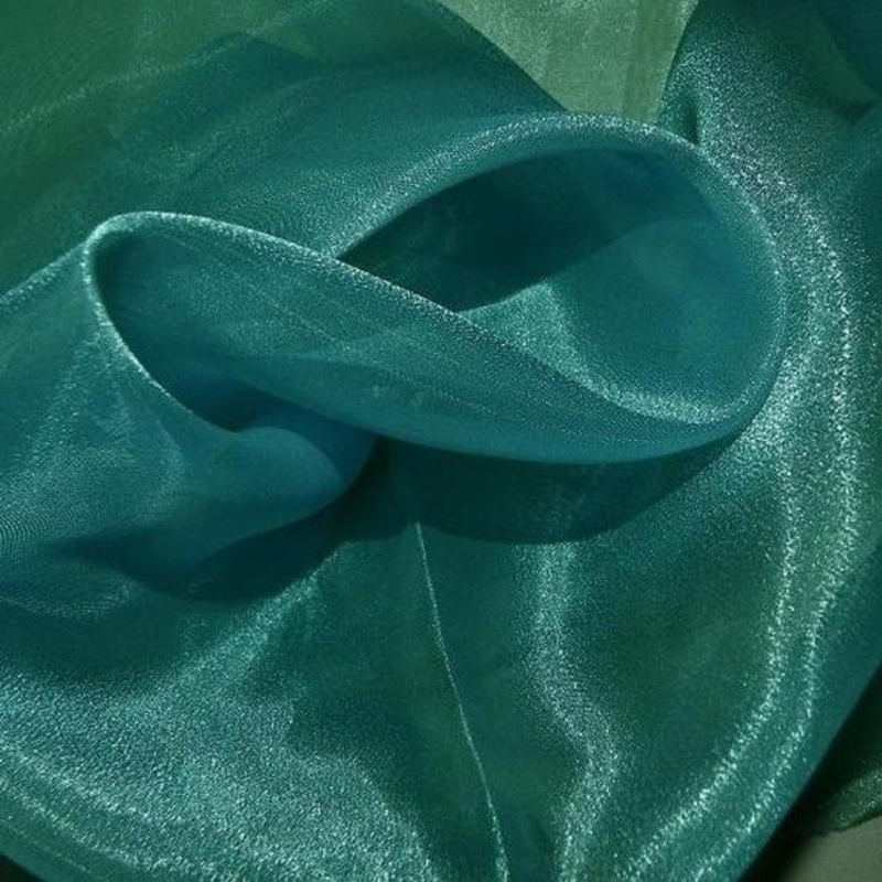Crystal Organza Wholesale Fabric in Jade 390