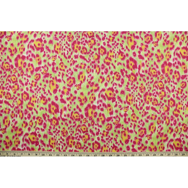 Safari Cotton Fabric in Fuchsia