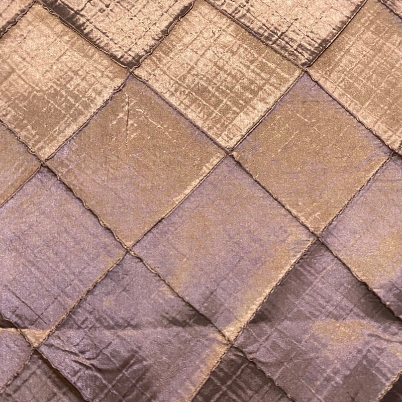 4" Pintuck Taffeta Wholesale Fabric in Brown 036
