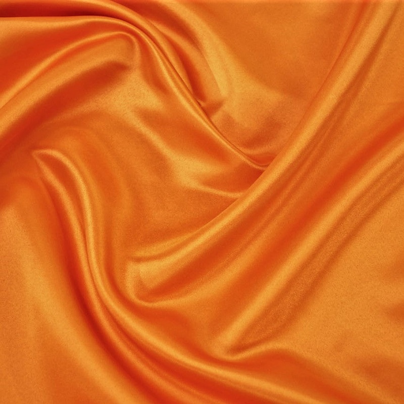 Lamour (Dull) Satin Wholesale Fabric in Orange 1405