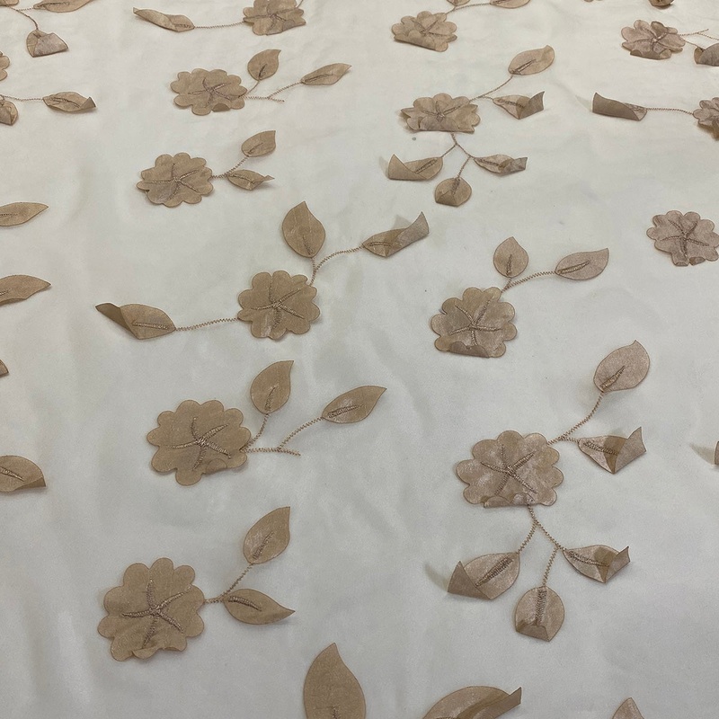 Lily Petal Wholesale Fabric in Champagne