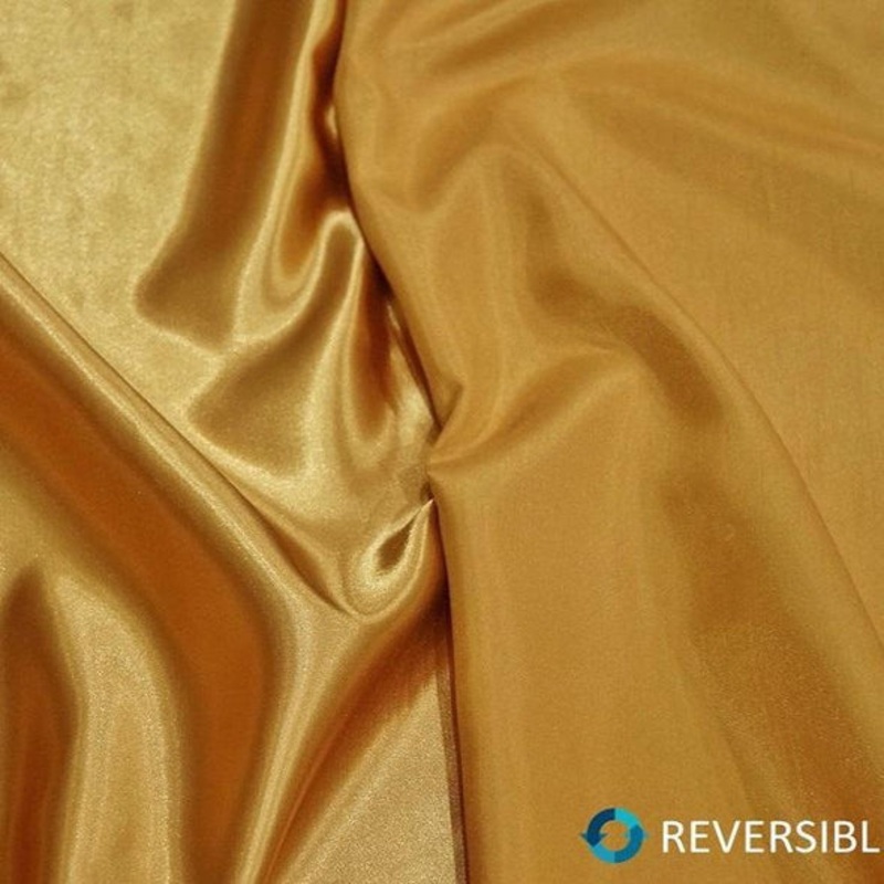 Shantung Satin (Reversible) Wholesale Fabric in Gold LT