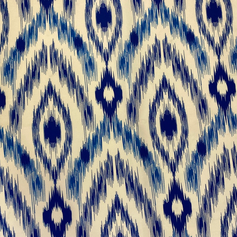Cosmo Print (Dupioni) Wholesale Fabric in Royal