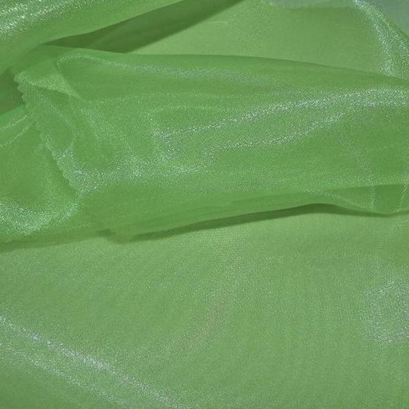 Crystal Organza Wholesale Fabric in Clover 322