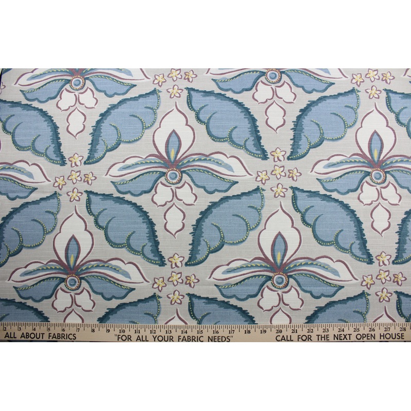 Robert Allen Painted Damask in Soft Plum