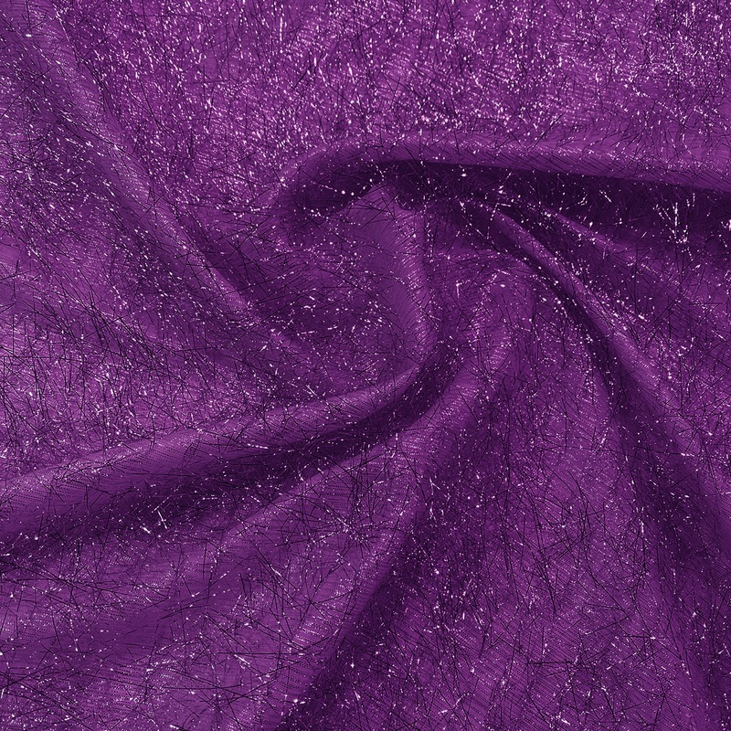 String Metallic Wholesale Fabric in Purple
