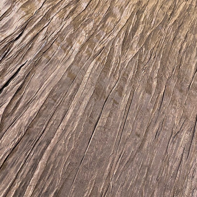 Accordion Taffeta Wholesale Fabric in Brown