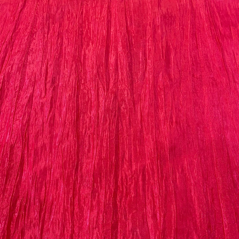 Accordion Taffeta Wholesale Fabric in Hot Pink