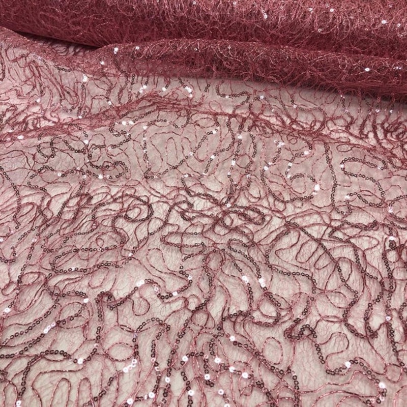 Bedazzle Wholesale Fabric in Dusty Rose