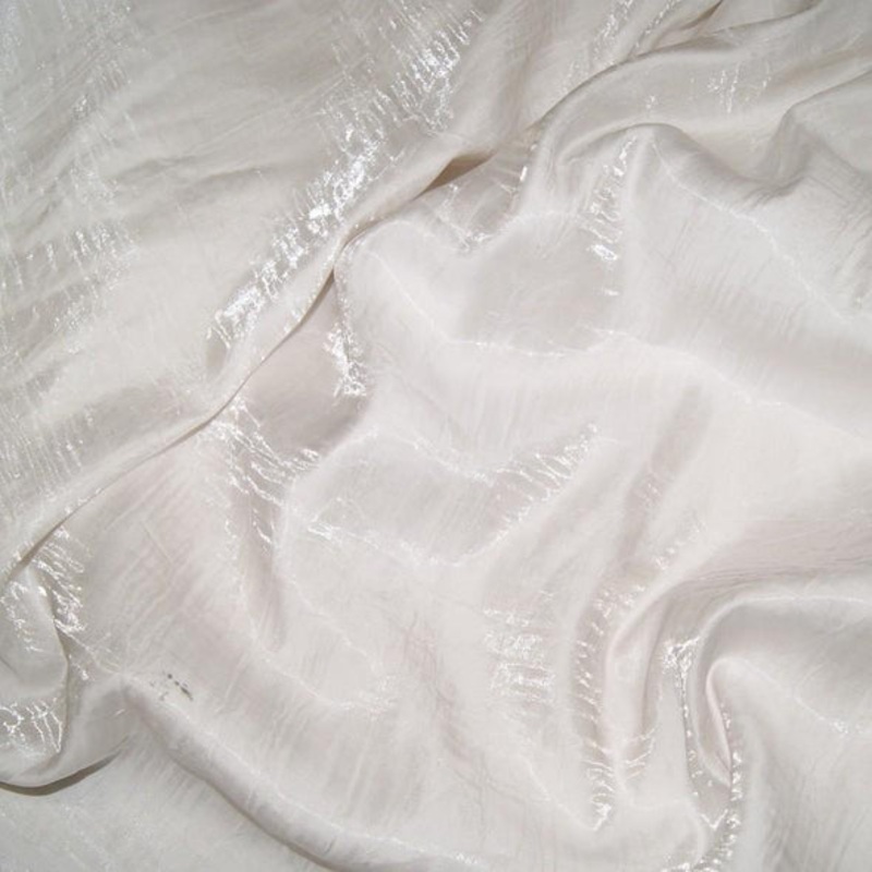 Crush Shimmer (Galaxy) Wholesale Fabric in White 16