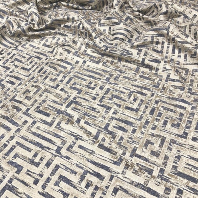 Gio Jacquard Wholesale Fabric in Blue