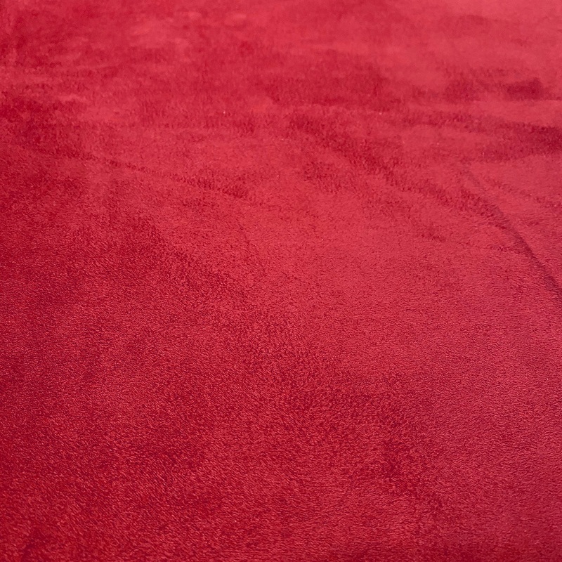 Microfiber Suede Wholesale Fabric in Red