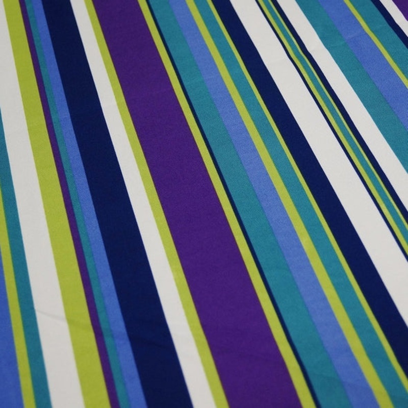 Multi-Colored Stripe Wholesale Fabric in Grape