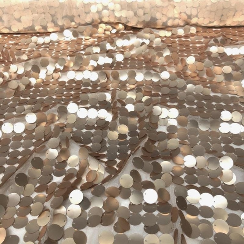 Payette Sequins Wholesale Fabric in Champagne