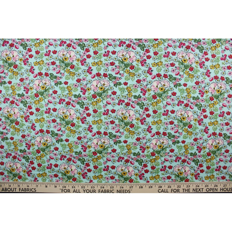 Poppie Cotton Flower Girl in Blue