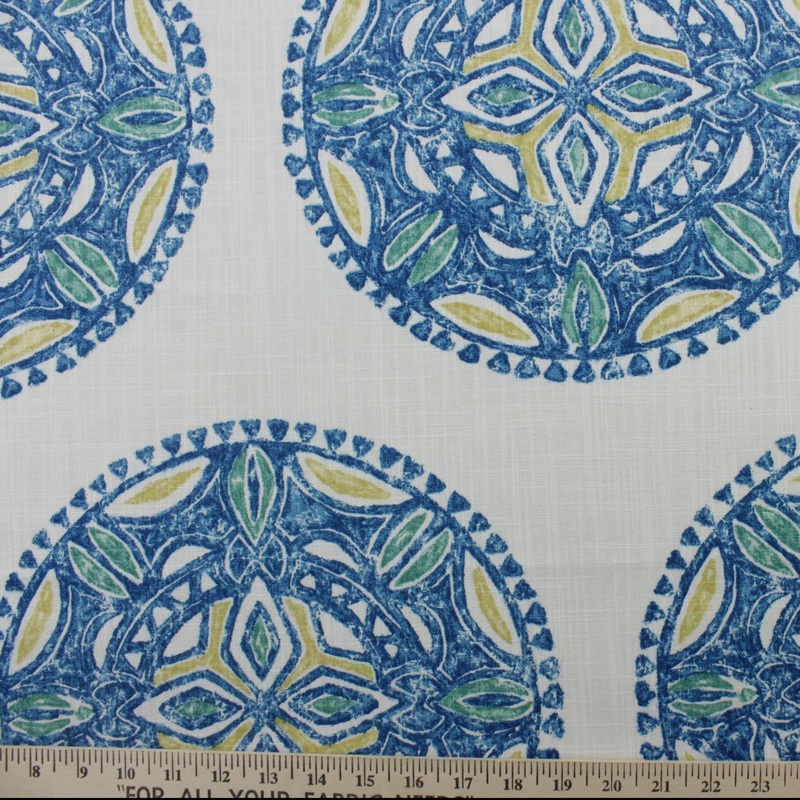 Robert Allen Amapondo Fabric in Deep Pool