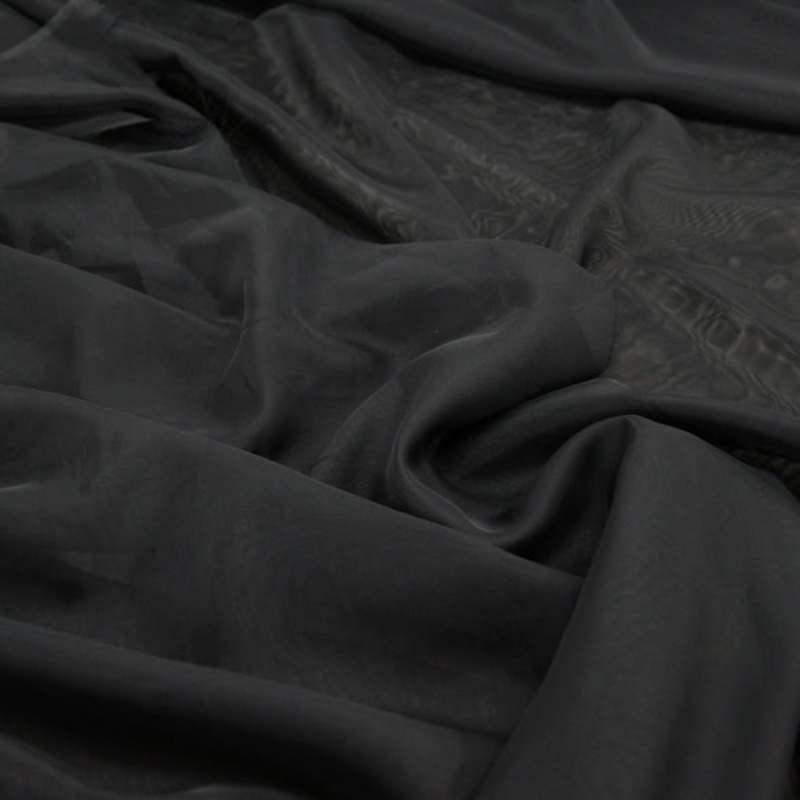 Voile Wholesale Fabric in Black