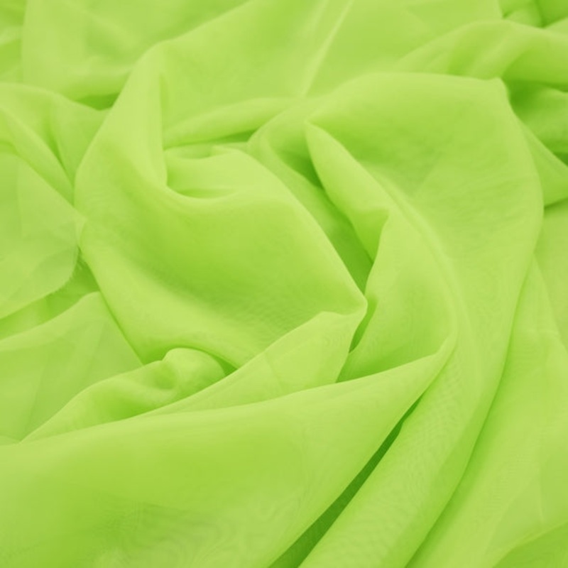 Voile Wholesale Fabric in Lime 1725