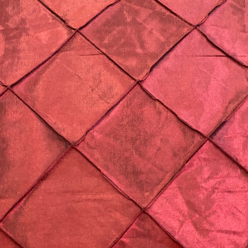 4" Pintuck Taffeta Wholesale Fabric in Wine 001