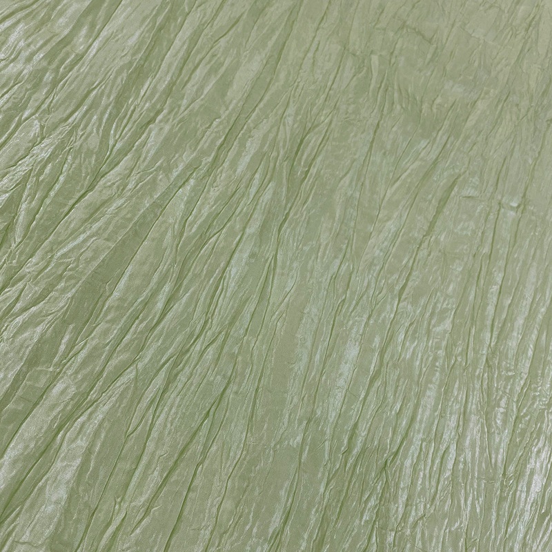 Accordion Taffeta Wholesale Fabric in Sage 103
