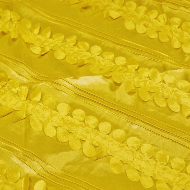 Diagonal Taffeta Wholesale Fabric in Yellow