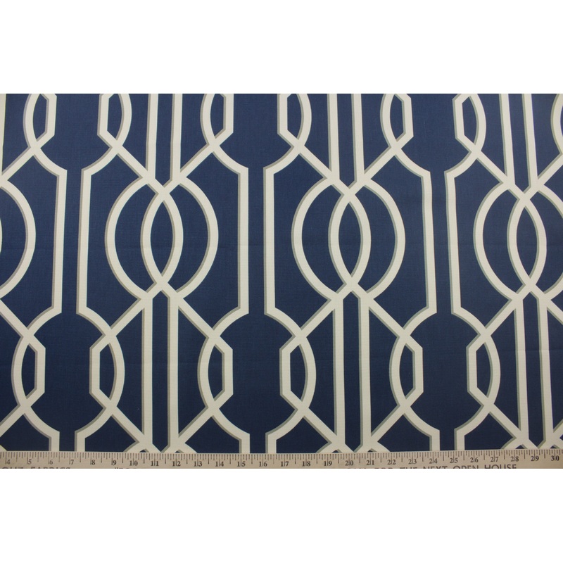 Magnolia Home Fashions Deco Fabric in Navy
