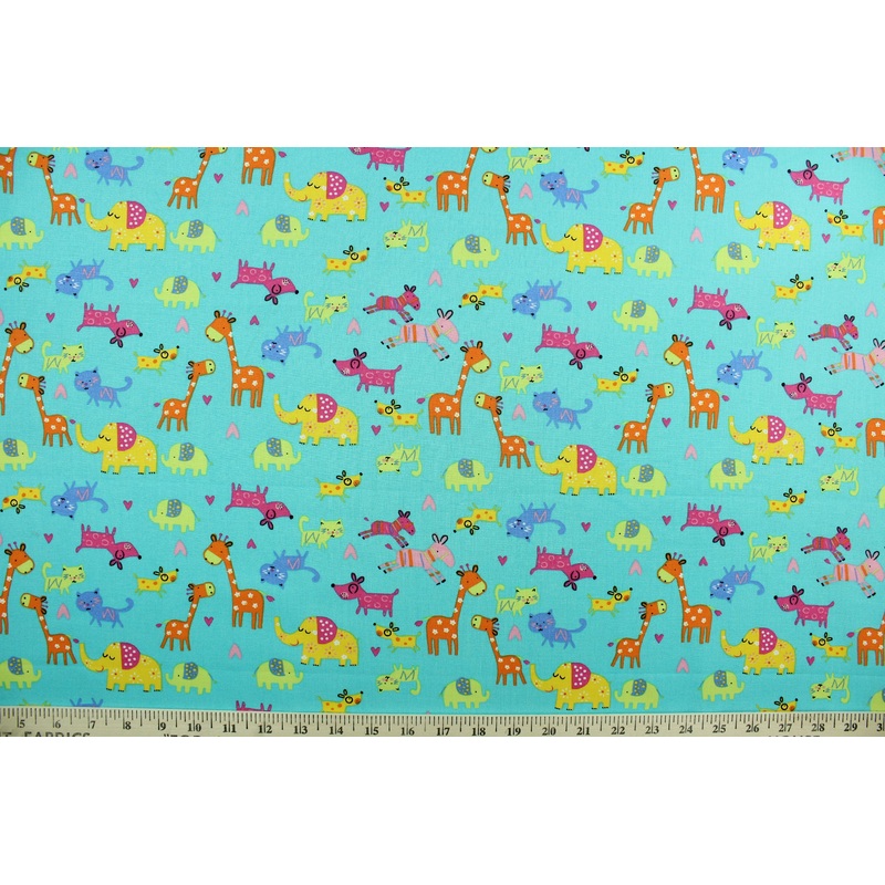 Quilting Menagerie in Blue