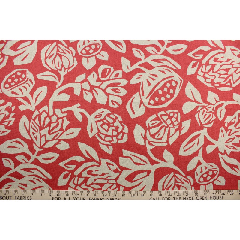 Robert Allen Cutwork Floral in Coral