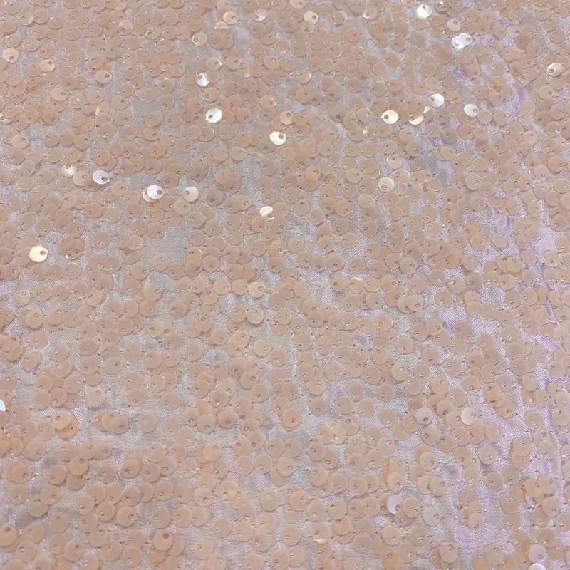 Taffeta Sequins Wholesale Fabric in Blush Transparent