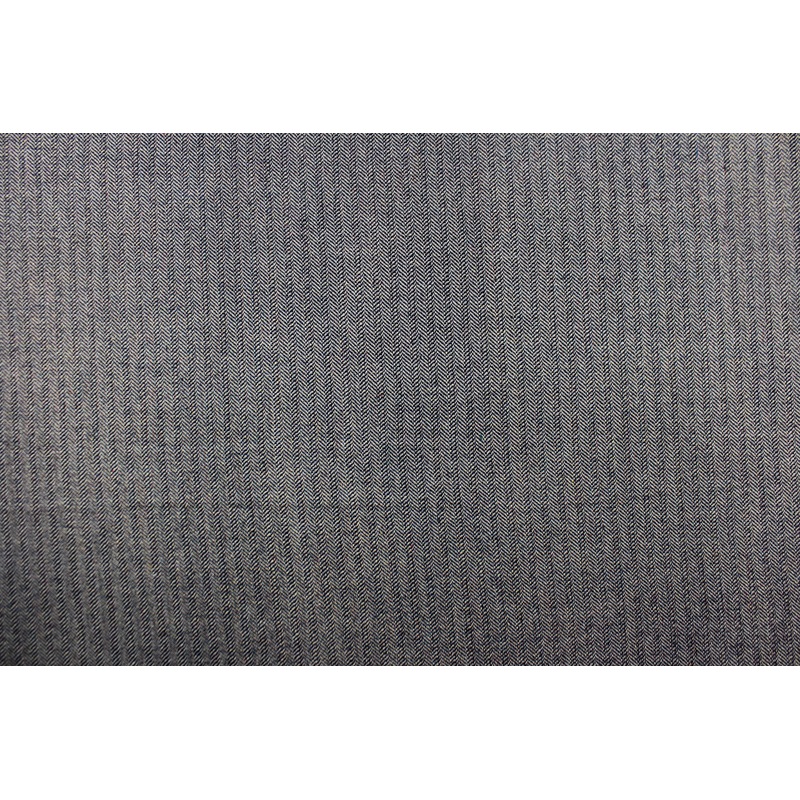 Wool Herringbone Fabric in Dark Blue