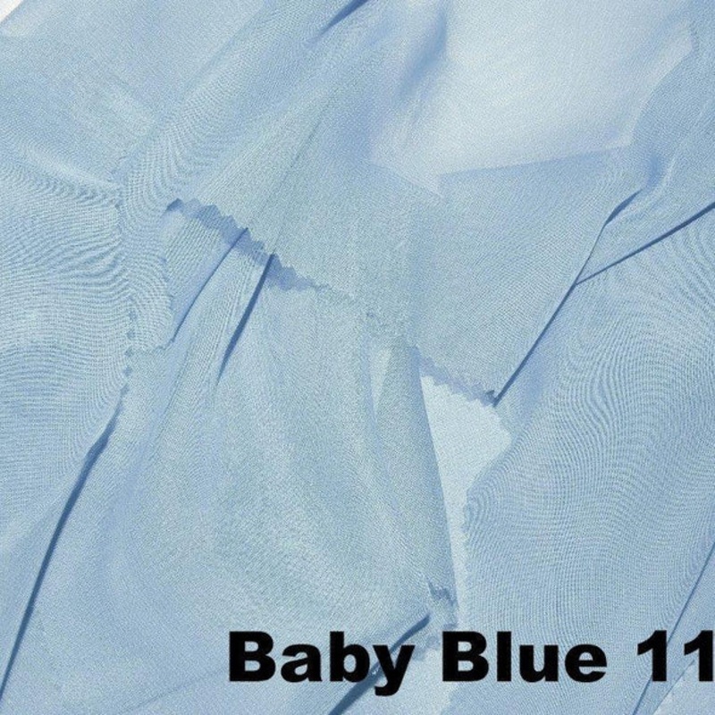 Chiffon Wholesale Fabric in Baby Blue 1120