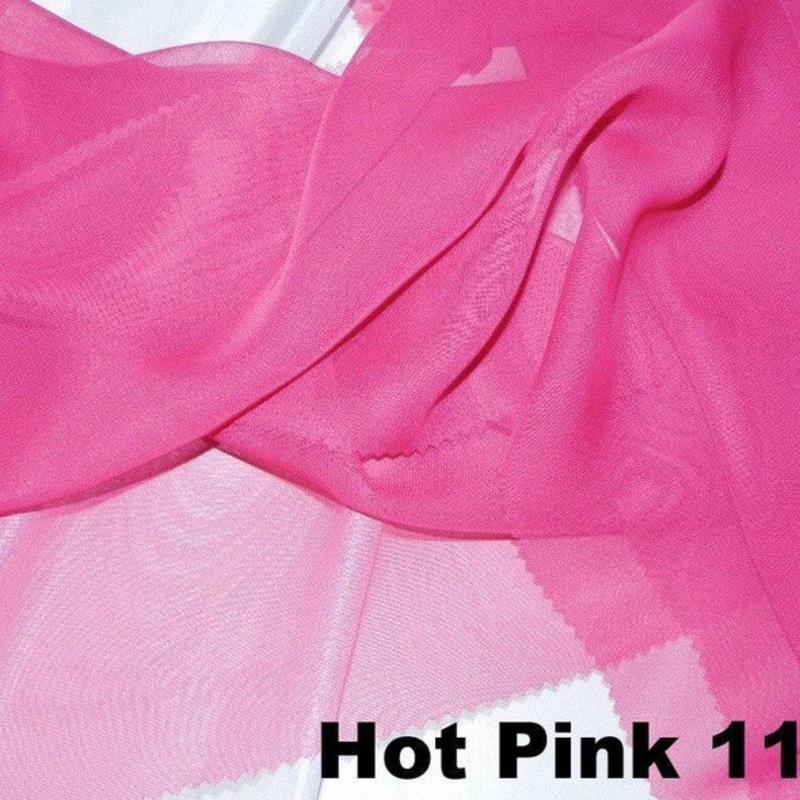 Chiffon Wholesale Fabric in Hot Pink 1196