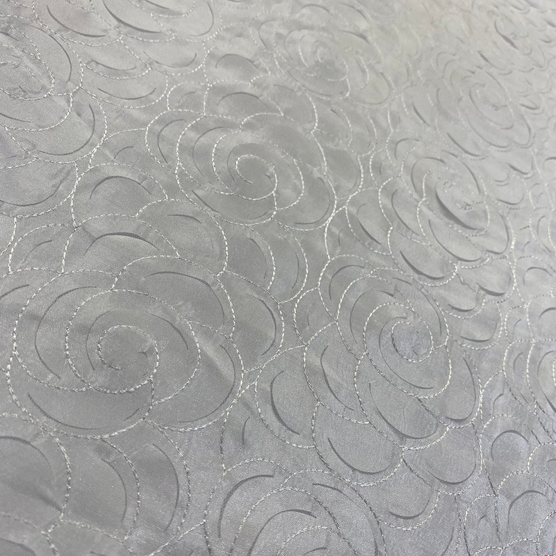 Flora Rose Wholesale Fabric in White
