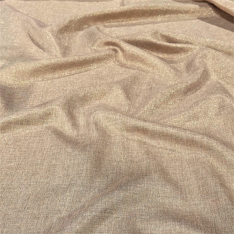Metallic Burlap Wholesale Fabric in Champagne/Gold