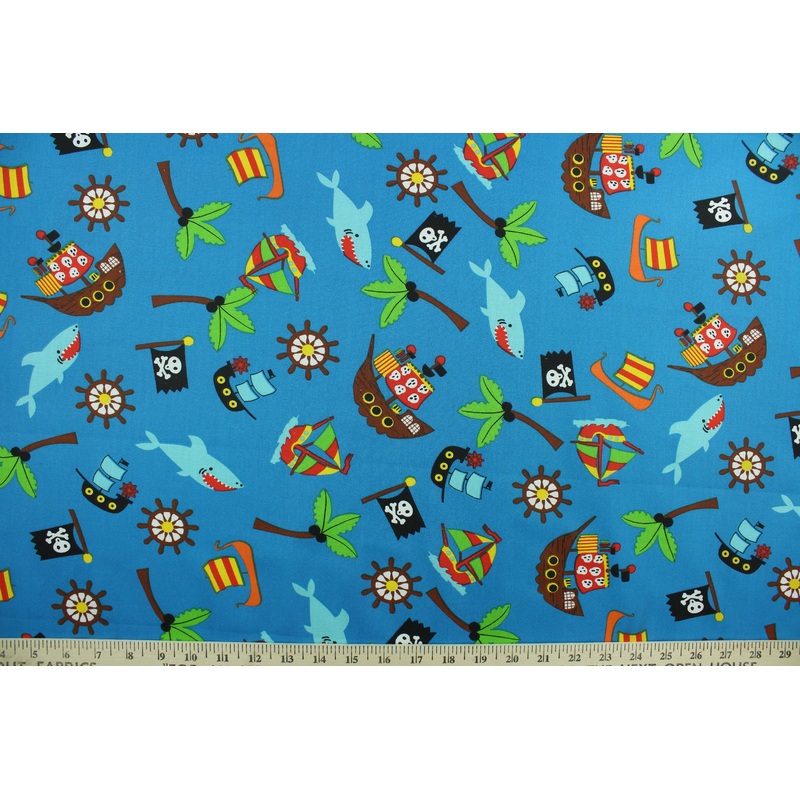 Quilting Pirates in Blue
