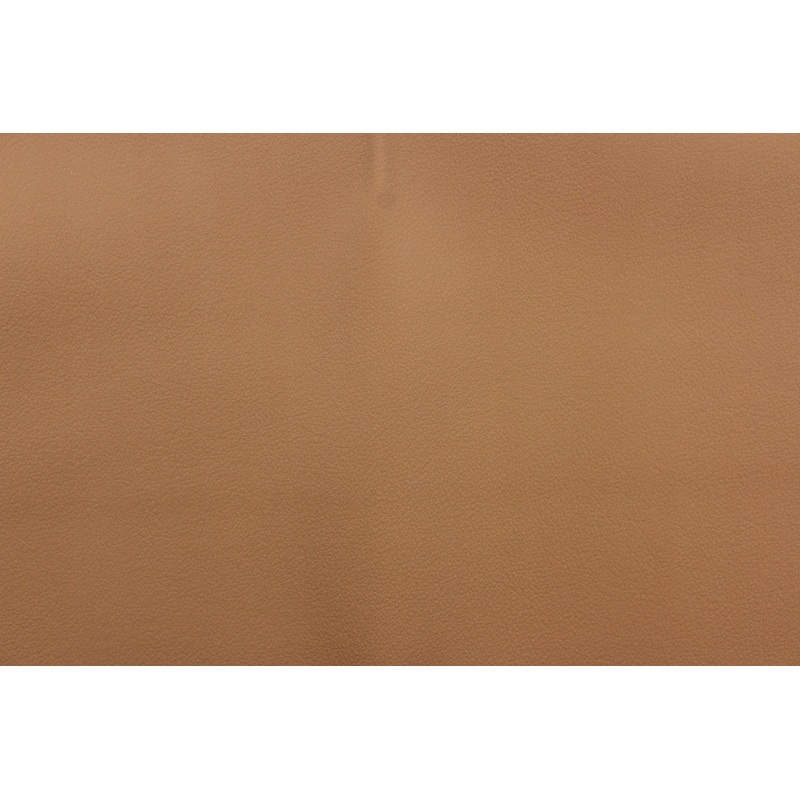 Smooth Textured Faux Leather Fabric in Latte Tan
