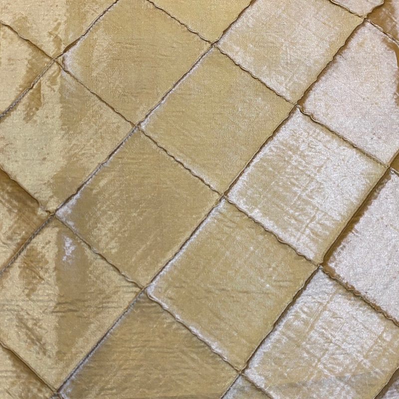 4" Pintuck Taffeta Wholesale Fabric in Champagne 060