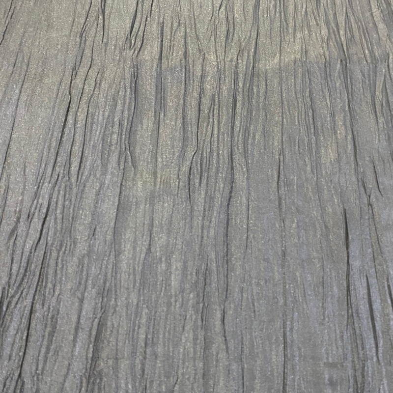 Accordion Taffeta Wholesale Fabric in Charcoal