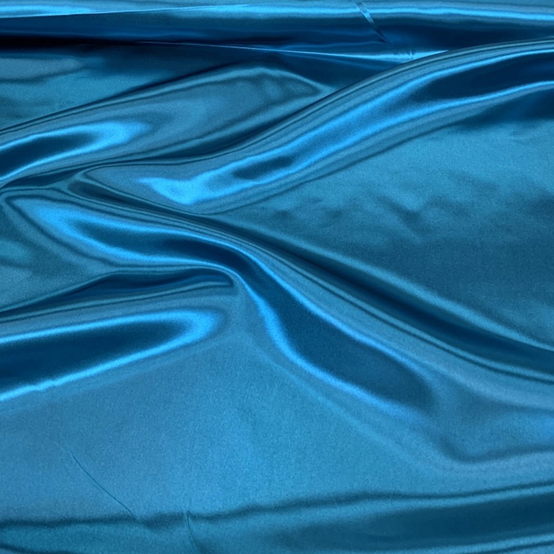 Bridal Satin Wholesale Fabric in Peacock 777