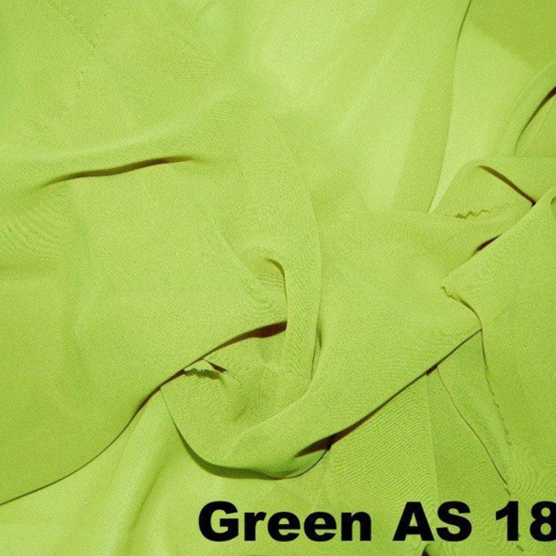 Chiffon Wholesale Fabric in Green AS 1896